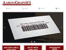 Tablet Screenshot of aarongraphics.com